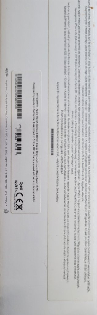 Apple watch series 3 38mm 