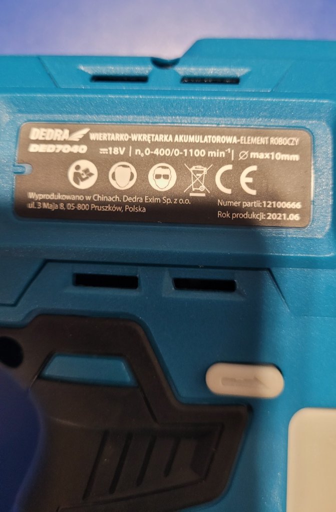 Body Wkrętarka Dedra