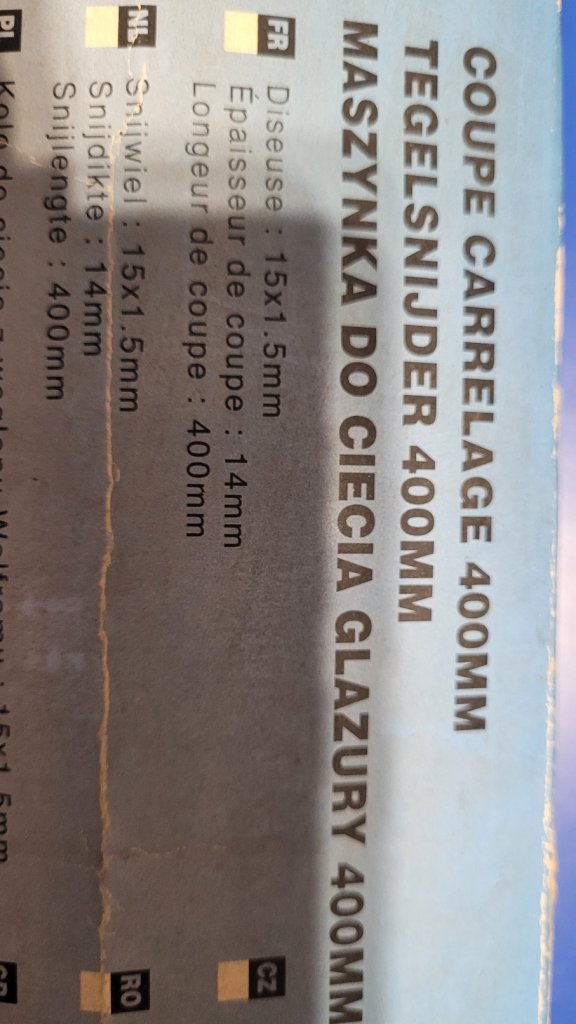 Maszynka do cięcia glazury 400mm