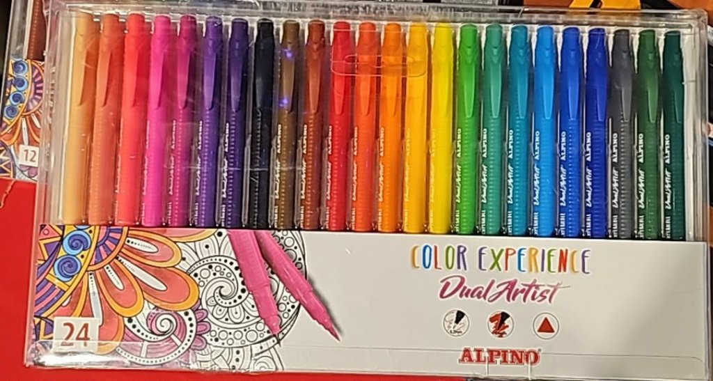 Flamastry artystyczne 24szt alpino